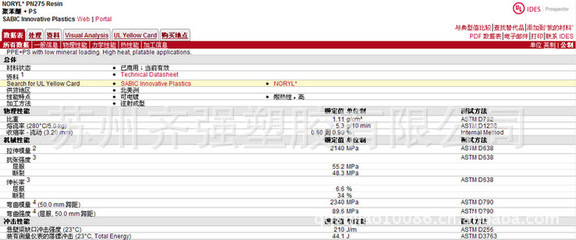 PPO SE100X塑膠原料SE100X物性表圖片,PPO SE100X塑膠原料SE100X物性表圖片大全,大仁化工-